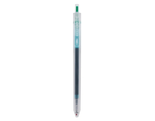 Bút Gel Bấm 0.5mm EG118 Màu Xanh Lá Deli ảnh 1