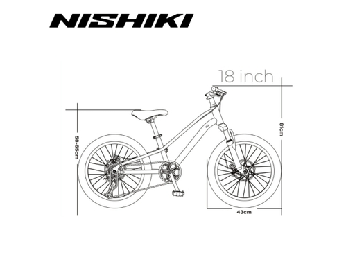 Xe Đạp Trẻ Em 18 Inch Nishiki Agile Màu Xanh Rêu Nishiki ảnh 1