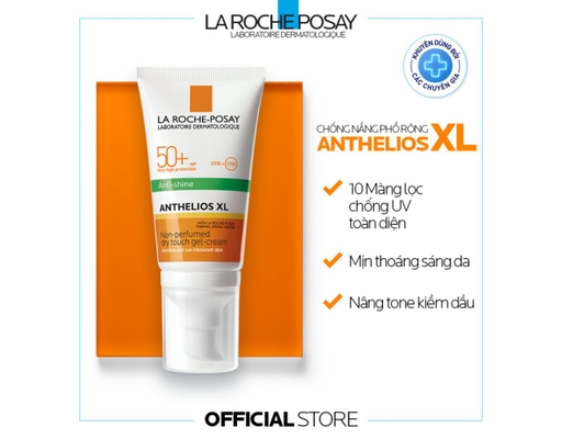 Kem Chống Nắng Nâng Tone Kiềm Dầu Cho Da Mụn Anthelios XL SPF50+ PA++++ 50ml La Roche-Posay ảnh 3