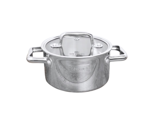 Nồi Inox 304 Cao Cấp 3 Lớp Liền Khối Trimax Eco EL-3991 Size 16cm Elmich ảnh 3