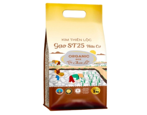 Gạo ST25 Hữu Cơ 5kg Kim Thiên Lộc ảnh 0