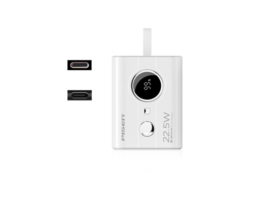 Sạc Dự Phòng Tiny 22.5W 10000mAh TP-D29 Màu Trắng Pisen ảnh 0