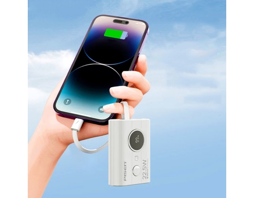 Sạc Dự Phòng Tiny 22.5W 10000mAh TP-D29 Màu Trắng Pisen ảnh 11