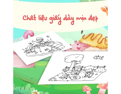 Sách Tô Màu - Xe Kem Ngọt Mùa Hè Megabook ảnh 4