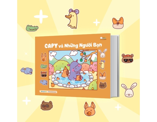 Sách Tô Màu - Capy Và Những Người Bạn Megabook ảnh 1