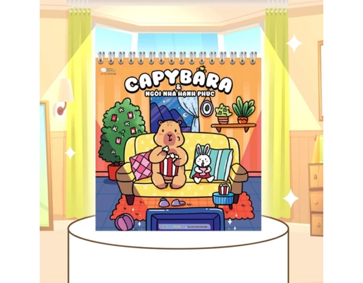 Sách Tô Màu - Capybara & Ngôi Nhà Hạnh Phúc Megabook ảnh 1