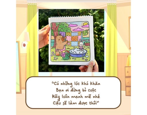 Sách Tô Màu - Capybara & Ngôi Nhà Hạnh Phúc Megabook ảnh 5