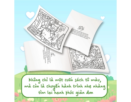 Sách Tô Màu - Capybara & Trái Tim Mặt Trời Megabook ảnh 3