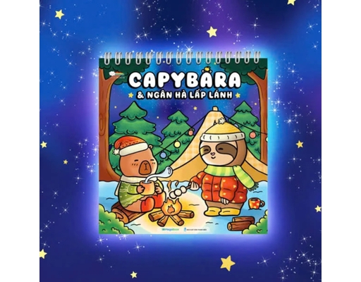 Sách Tô Màu - Capybara & Ngân Hà Lấp Lánh Megabook ảnh 1