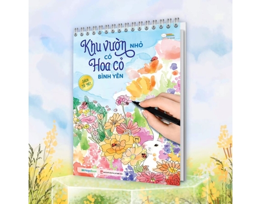 Sách Tô Màu - Khu Vườn Nhỏ Có Hoa Cỏ Bình Yên Megabook ảnh 1