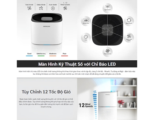 [Đặt Trước] Máy Lọc Không Khí EP-TZ50 Hitachi ảnh 12
