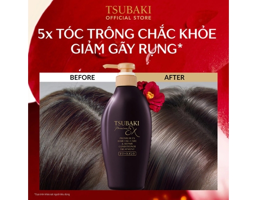 Dầu Xả Phục Hồi Và Ngăn Gãy Rụng Premium Ex Hair Fall Care And Repair Conditioner 450ml TSUBAKI ảnh 5