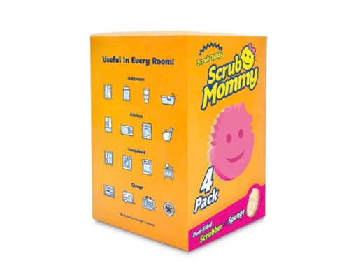 Bộ 4 Miếng Chùi Rửa Bọt Biển Mommy Colors Scrub Daddy ảnh 0
