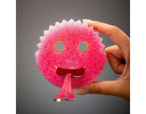 Miếng Chùi Rửa Bọt Biển Mỏng Mommy Essentials Màu Hồng Scrub Daddy ảnh 2