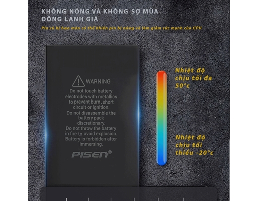 Pin Iphone Dung Lượng Cao iPhone iXs Max TS-MT-IXS MAX Pisen ảnh 2