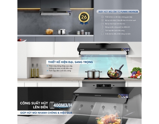 [Đặt Trước] Máy Hút Mùi Âm Tủ Funiki HKH9638 Hòa Phát ảnh 3