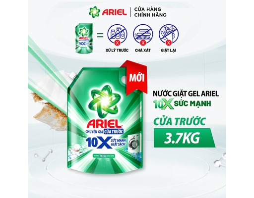 Nước Giặt Cửa Trước 10X Giặt Sạch Hương Downy Nắng Sớm 3.7kg Ariel ảnh 2
