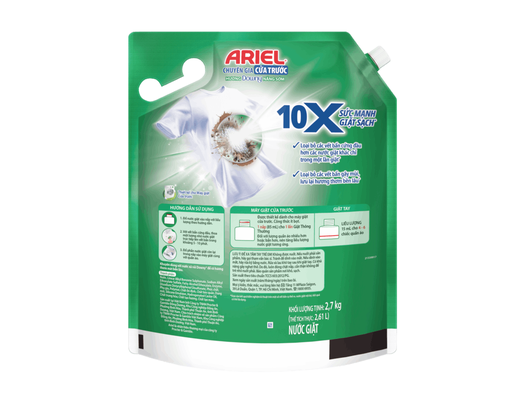 Nước Giặt Cửa Trước 10X Giặt Sạch Hương Downy Nắng Sớm 2.7kg Ariel ảnh 1