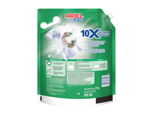 Nước Giặt Cửa Trên 10X Giặt Sạch Hương Downy Nắng Sớm 2.9kg Ariel ảnh 1