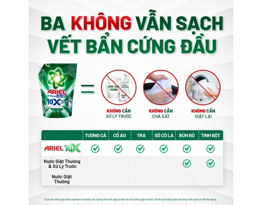 Nước Giặt Cửa Trên 10X Giặt Sạch Hương Downy Nắng Sớm 2.9kg Ariel ảnh 4