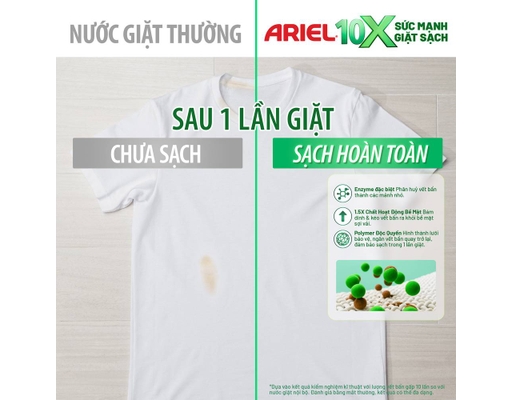 Nước Giặt Cửa Trên 10X Giặt Sạch Hương Downy Nắng Sớm 2.9kg Ariel ảnh 6