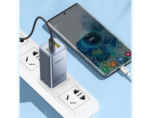 Sạc Nhanh Pro GaNUltra 65W TS-C137 2C1A CC1200 Màu Xám Pisen ảnh 2