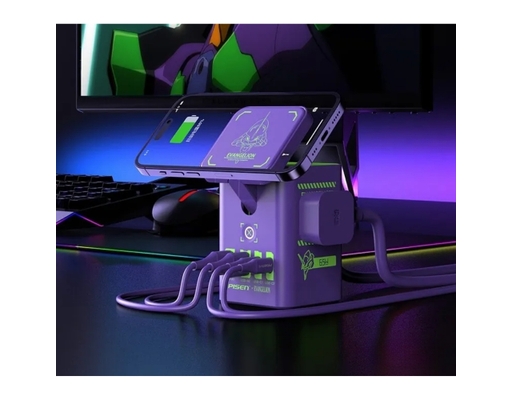 Trạm Sạc Để Bàn Đa Năng Pro Eva Desktop MagStation KF25 Màu Tím Pisen ảnh 4