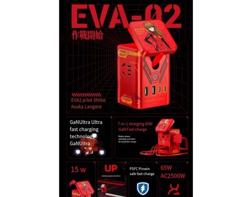 Trạm Sạc Để Bàn Đa Năng Pro Eva Desktop MagStation KF25 Màu Red Asuka Pisen ảnh 2