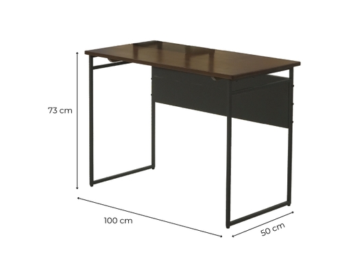 [Đặt Trước] Bàn Làm Việc Rubber 100x50x73cm Màu Nâu Đậm HÓME CÓORDY ảnh 3