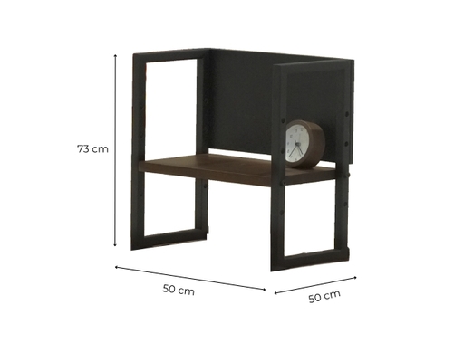 [Đặt Trước] Kệ Bàn Làm Việc Rubber 40x21x40cm Màu Nâu Đậm HÓME CÓORDY ảnh 3