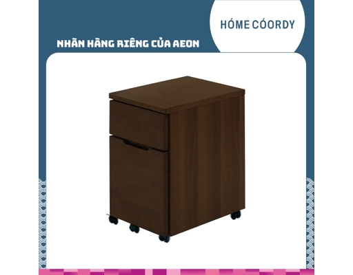 [Đặt Trước] Tủ Bàn Làm Việc Rubber 34x45x55cm Màu Nâu Đậm HÓME CÓORDY ảnh 0