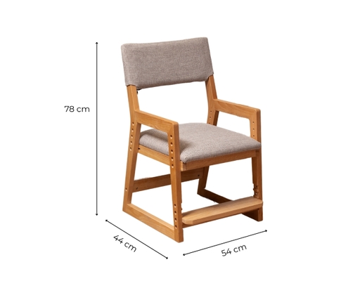 [Đặt Trước] Ghế Bàn Làm Việc Gỗ Alder 44x54x78cm Màu Gỗ Tự Nhiên HÓME CÓORDY ảnh 4