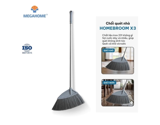 Chổi Quét Nhà Homebroom X3 Thân Cây Inox Megahome ảnh 2