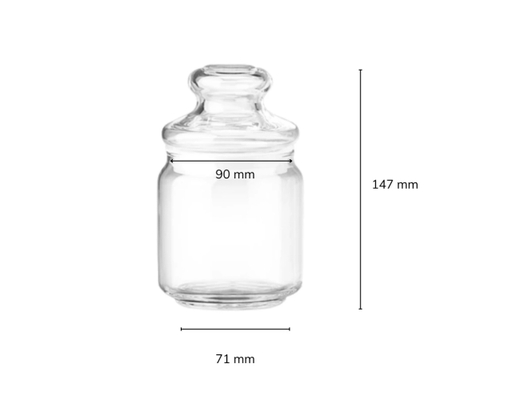 Hũ Thủy Tinh Nắp Kính 500ml Ocean ảnh 3