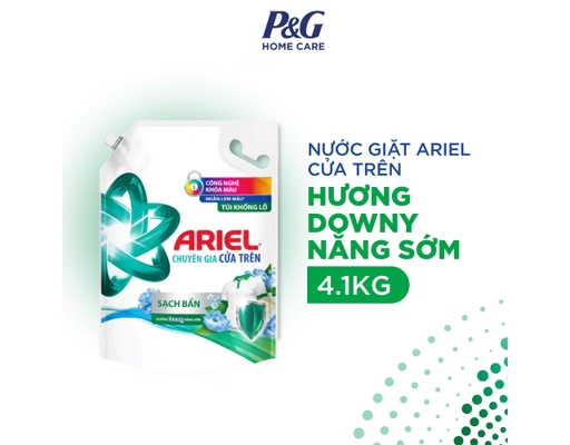 Nước Giặt Cửa Trên Sạch Sâu Hương Nắng Sớm 4.1kg Ariel ảnh 3