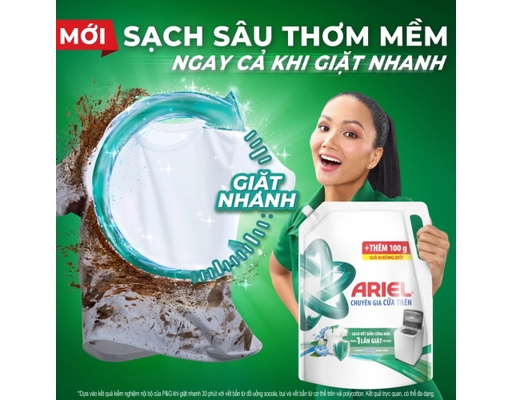 Nước Giặt Cửa Trên Sạch Sâu Hương Nắng Sớm 4.1kg Ariel ảnh 4
