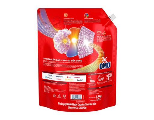 Nước Giặt Matic Chuyên Gia Cửa Trên Giữ Màu Hương Dịu Ngọt 3.8kg OMO ảnh 1