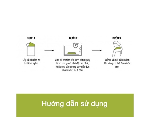 Túi Chườm Thảo Dược Mắt Quay Vi Sóng HAPAKU ảnh 8