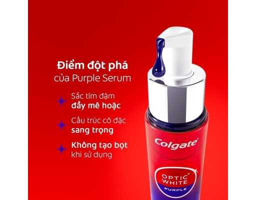 Serum Trắng Răng Optic White Purple 40ml Colgate ảnh 2