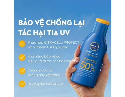 Sữa Chống Nắng Toàn Thân SPF50+ UVA/UVB 75ml NIVEA ảnh 2
