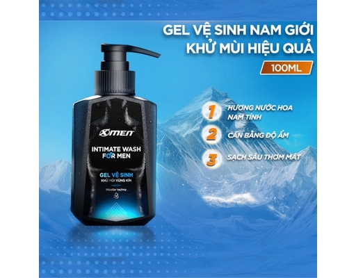 Gel Vệ Sinh Xmen Khử Mùi Vùng Kín Intimate 100ml X-men ảnh 1