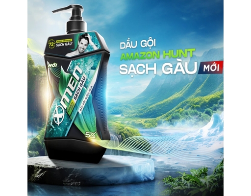 Dầu Gội Sạch Gàu Nước Hoa Hương Amazon 610g X-men ảnh 2