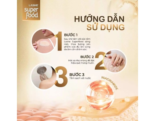 Tẩy Tế Bào Chết Dưỡng Sáng Hương Quả Mọng 220g LASHE Superfood ảnh 3