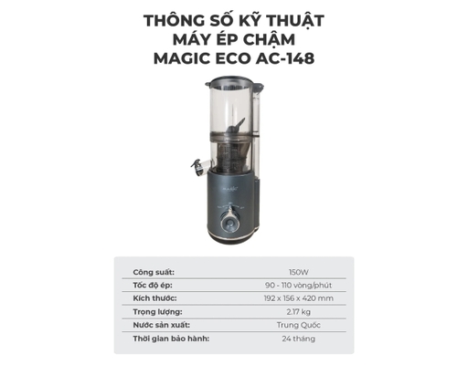 Máy Ép Chậm ECO AC-148 Magic ảnh 11