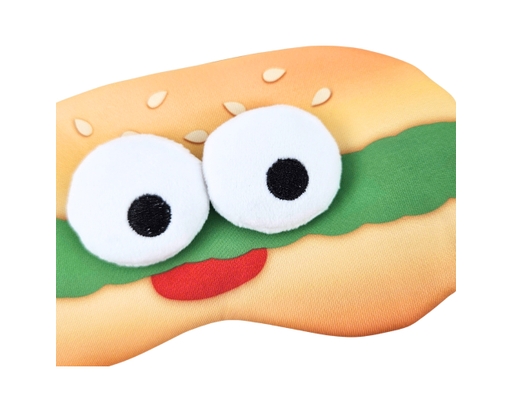 Bịt Mắt Ngủ 3D Hình Bánh Hamburger Mắt Lồi Sportslink ảnh 1