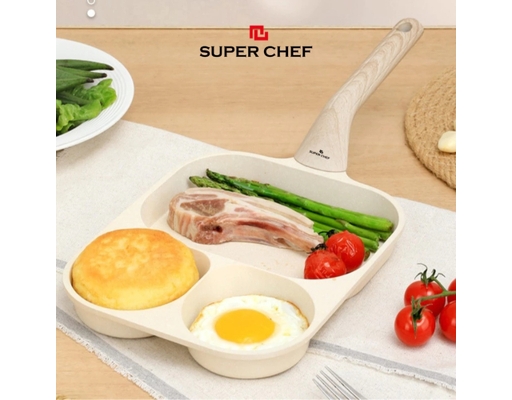 Chảo Breakfast 3 Ngăn SC_F1923 Super Chef ảnh 3