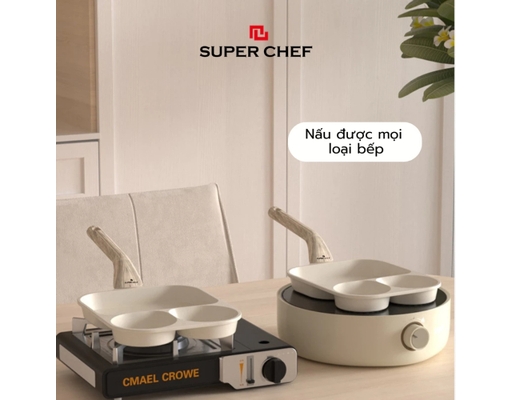Chảo Breakfast 3 Ngăn SC_F1923 Super Chef ảnh 6