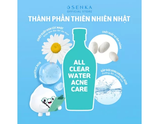 Nước Tẩy Trang Giúp Giảm Mụn Micellar Ance Care 400ml SENKA ảnh 3
