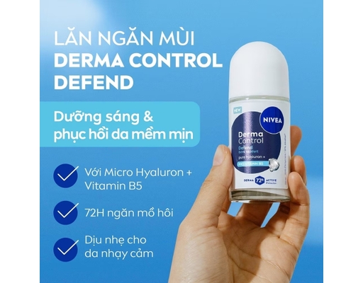 Lăn Ngăn Mùi Dưỡng Sáng Và Phục Hồi 50ml NIVEA ảnh 2