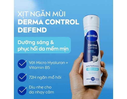 Xịt Ngăn Mùi Dưỡng Sáng Và Phục Hồi 150ml NIVEA ảnh 3